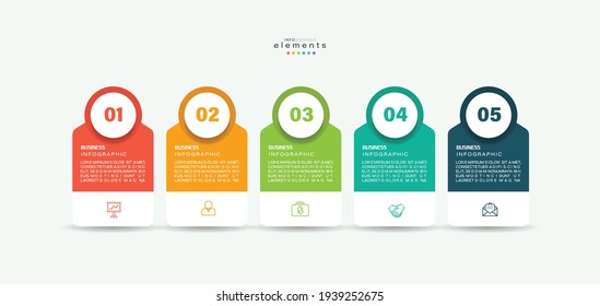 vector illustration Infographic design template with icons and 5 options or steps. Can be used for process, presentations, layout, banner,info graph.