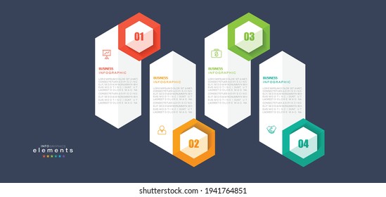 vector illustration Infographic design template with icons and 4 options or steps. Can be used for process, presentations, layout, banner,info graph.