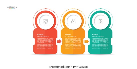 vector illustration Infographic design template with icons and 3 options or steps. Can be used for process, presentations, layout, banner,info graph.