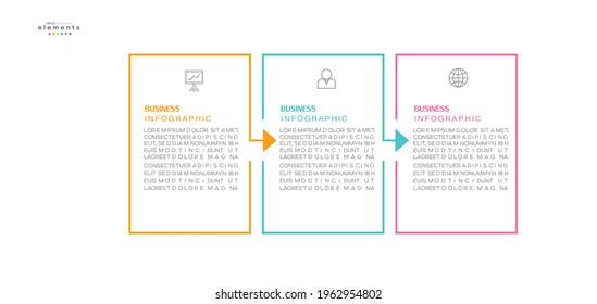 vector illustration Infographic design template with icons and 3 options or steps. Can be used for process, presentations, layout, banner,info graph.