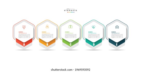 vector illustration Infographic design template with icons and 5 options or steps. Can be used for process, presentations, layout, banner,info graph.
