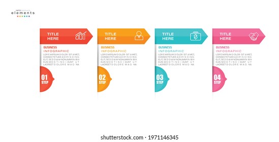 vector illustration Infographic design template with icons and 4 options or steps. Can be used for process, presentations, layout, banner,info graph.