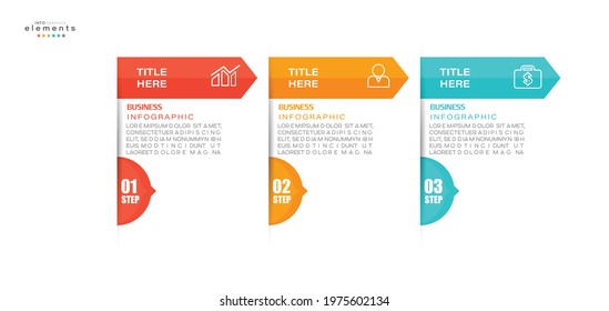 vector illustration Infographic design template with icons and 3 options or steps. Can be used for process, presentations, layout, banner,info graph.
