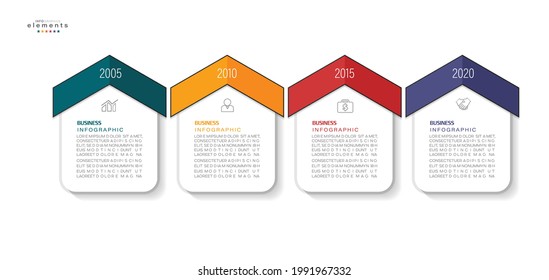 vector illustration Infographic design template with icons and 4 options or steps. Can be used for process, presentations, layout, banner,info graph.