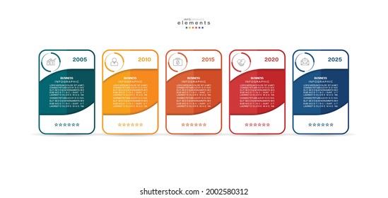 vector illustration Infographic design template with icons and 5 options or steps. Can be used for process, presentations, layout, banner,info graph.