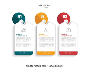 vector illustration Infographic design template with icons and 3 options or steps. Can be used for process, presentations, layout, banner,info graph.