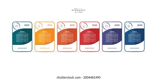 vector illustration Infographic design template with icons and 6 options or steps. Can be used for process, presentations, layout, banner,info graph.