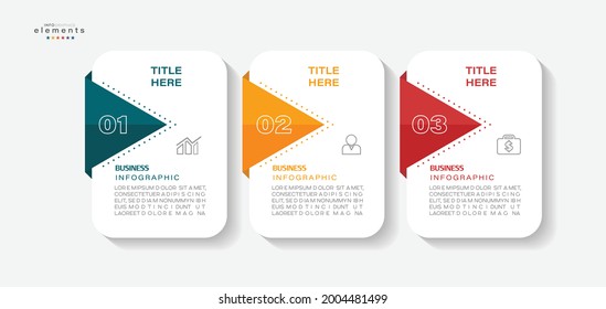 vector illustration Infographic design template with icons and 3 options or steps. Can be used for process, presentations, layout, banner,info graph.