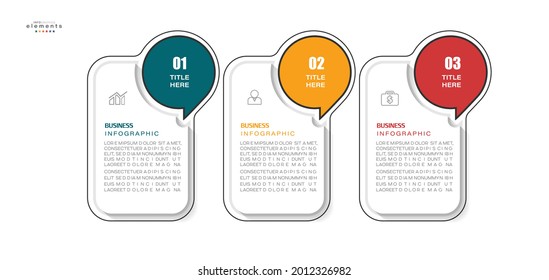 vector illustration Infographic design template with icons and 3 options or steps. Can be used for process, presentations, layout, banner,info graph.