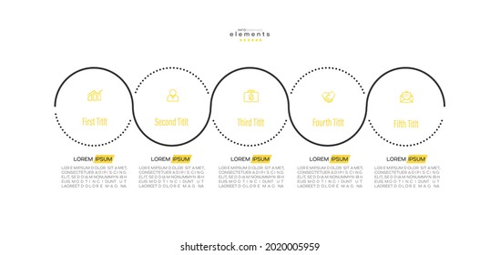 vector illustration Infographic design template with icons and 5 options or steps. Can be used for process, presentations, layout, banner,info graph.