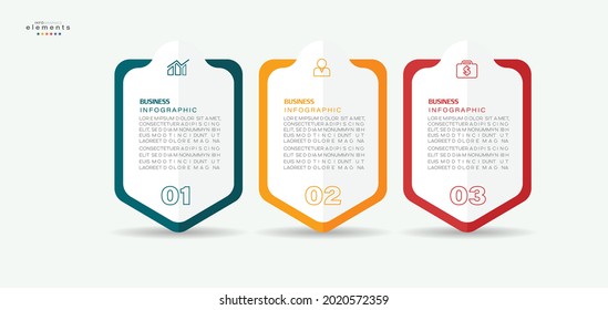 vector illustration Infographic design template with icons and 3 options or steps. Can be used for process, presentations, layout, banner,info graph.