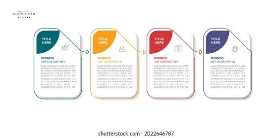 vector illustration Infographic design template with icons and 4 options or steps. Can be used for process, presentations, layout, banner,info graph.