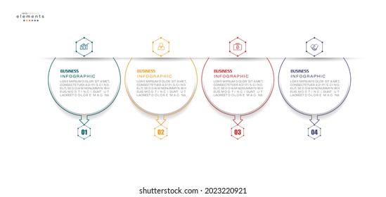 vector illustration Infographic design template with icons and 4 options or steps. Can be used for process, presentations, layout, banner,info graph.