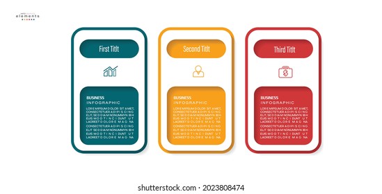 vector illustration Infographic design template with icons and 3 options or steps. Can be used for process, presentations, layout, banner,info graph.