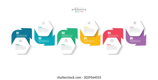vector illustration Infographic design template with icons and 6 options or steps. Can be used for process, presentations, layout, banner,info graph.