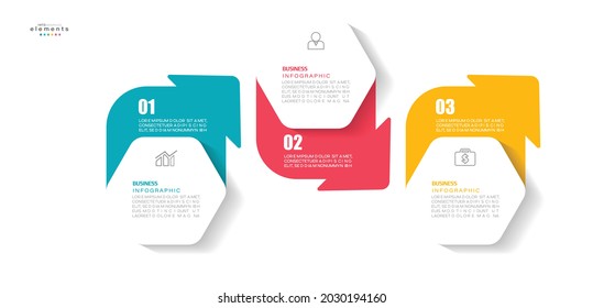 vector illustration Infographic design template with icons and 3 options or steps. Can be used for process, presentations, layout, banner,info graph.