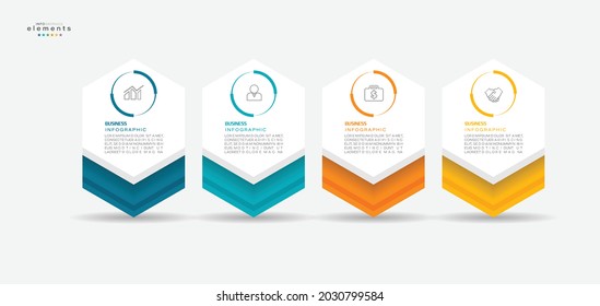 vector illustration Infographic design template with icons and 4 options or steps. Can be used for process, presentations, layout, banner,info graph.