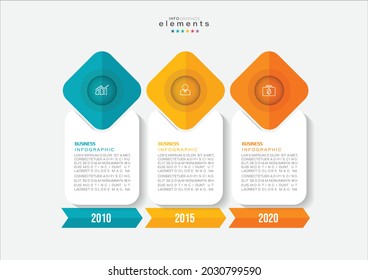 vector illustration Infographic design template with icons and 3 options or steps. Can be used for process, presentations, layout, banner,info graph.