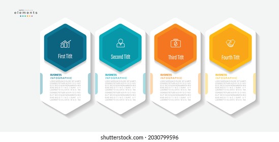 vector illustration Infographic design template with icons and 4 options or steps. Can be used for process, presentations, layout, banner,info graph.