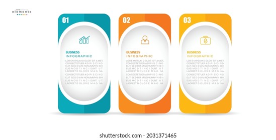 vector illustration Infographic design template with icons and 3 options or steps. Can be used for process, presentations, layout, banner,info graph.