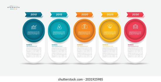 vector illustration Infographic design template with icons and 5 options or steps. Can be used for process, presentations, layout, banner,info graph.