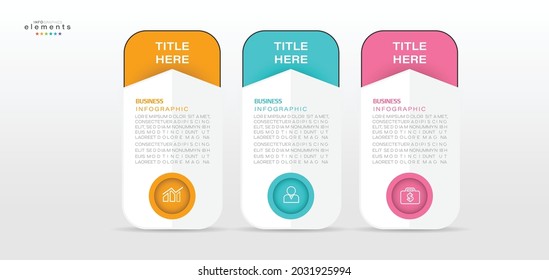 vector illustration Infographic design template with icons and 3 options or steps. Can be used for process, presentations, layout, banner,info graph.