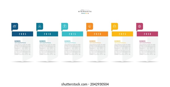 vector illustration Infographic design template with icons and 6 options or steps. Can be used for process, presentations, layout, banner,info graph.