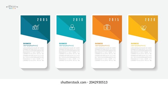vector illustration Infographic design template with icons and 4 options or steps. Can be used for process, presentations, layout, banner,info graph.