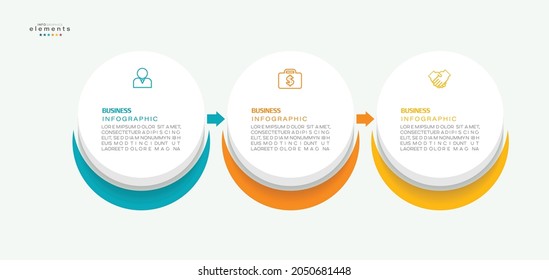 vector illustration Infographic design template with icons and 3 options or steps. Can be used for process, presentations, layout, banner,info graph.