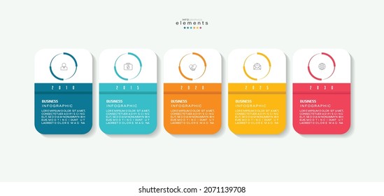 vector illustration Infographic design template with icons and 5 options or steps. Can be used for process, presentations, layout, banner,info graph.