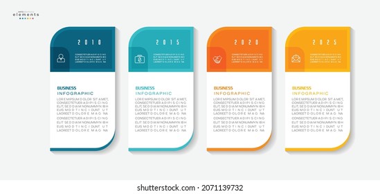 vector illustration Infographic design template with icons and 4 options or steps. Can be used for process, presentations, layout, banner,info graph.