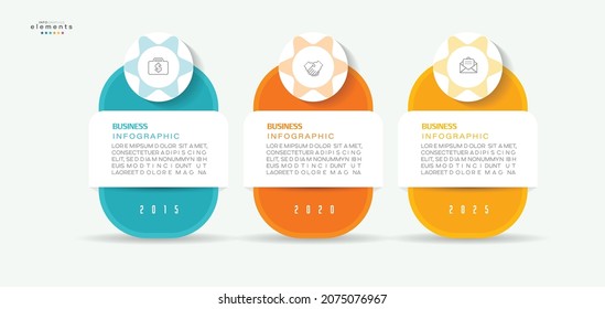 vector illustration Infographic design template with icons and 3 options or steps. Can be used for process, presentations, layout, banner,info graph.