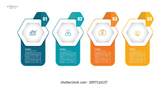 vector illustration Infographic design template with icons and 4 options or steps. Can be used for process, presentations, layout, banner,info graph.