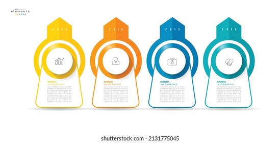 vector illustration Infographic design template with icons and 4 options or steps. Can be used for process, presentations, layout, banner,info graph.