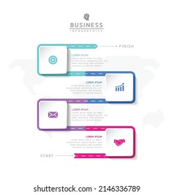 Vector illustration infographic design template with 4 options or steps. used in presentation In business or marketing