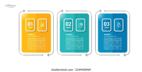vector illustration Infographic design template with icons and 3 options or steps. Can be used for process, presentations, layout, banner,info graph.