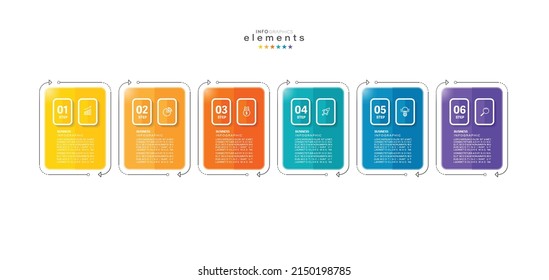 Vektorgrafik Infografische Design-Vorlage mit Symbolen und 5 Optionen oder Schritte. Kann für Prozess, Präsentationen, Layout, Banner, Infografik verwendet werden.