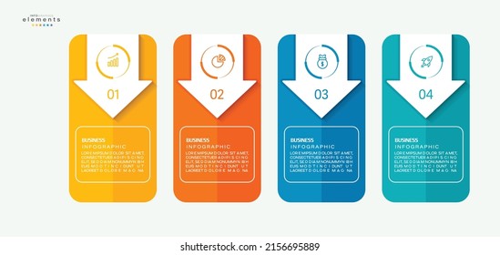 vector illustration Infographic design template with icons and 4 options or steps. Can be used for process, presentations, layout, banner,info graph.