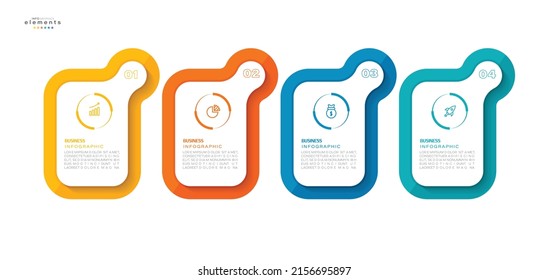 vector illustration Infographic design template with icons and 4 options or steps. Can be used for process, presentations, layout, banner,info graph.