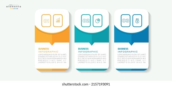 vector illustration Infographic design template with icons and 3 options or steps. Can be used for process, presentations, layout, banner,info graph.