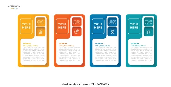 vector illustration Infographic design template with icons and 4 options or steps. Can be used for process, presentations, layout, banner,info graph.