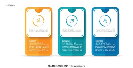 vector illustration Infographic design template with icons and 3 options or steps. Can be used for process, presentations, layout, banner,info graph.