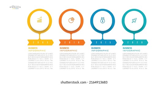 vector illustration Infographic design template with icons and 4 options or steps. Can be used for process, presentations, layout, banner,info graph.