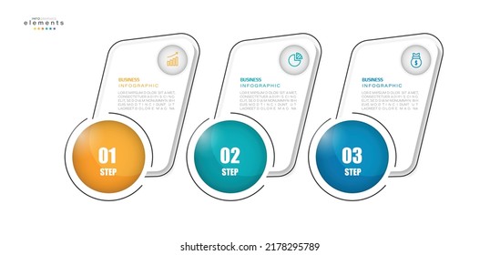 vector illustration Infographic design template with icons and 3 options or steps. Can be used for process, presentations, layout, banner,info graph.