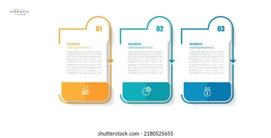 vector illustration Infographic design template with icons and 3 options or steps. Can be used for process, presentations, layout, banner,info graph.
