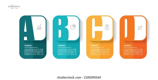 vector illustration Infographic design template with icons and 4 options or steps. Can be used for process, presentations, layout, banner,info graph.