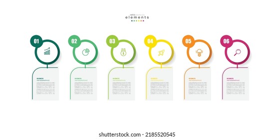 vector illustration Infographic design template with icons and 6 options or steps. Can be used for process, presentations, layout, banner,info graph.