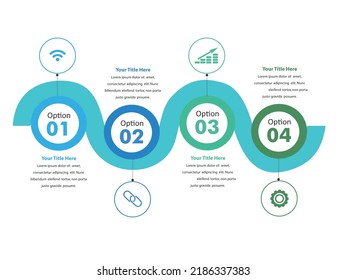 vector illustration Infographic design template with icons and 4 options or steps. Can be used for process, presentations, layout, banner,info graph