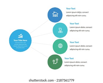 vector illustration Infographic design template with icons and 4 options or steps. Can be used for process, presentations, layout, banner,info graph.