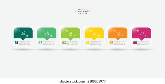 vector illustration Infographic design template with icons and 6 options or steps. Can be used for process, presentations, layout, banner,info graph.